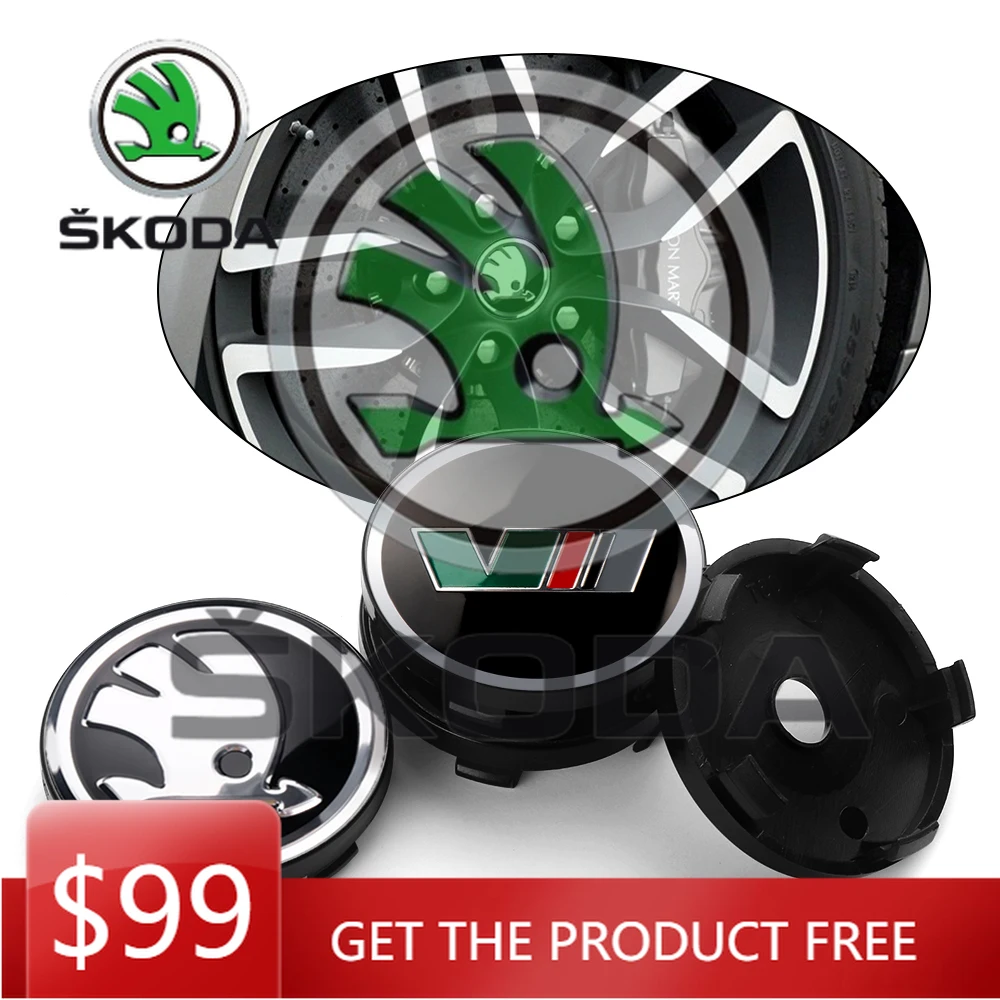 

Новые 4 шт. наклейки-эмблемы из алюминиевого сплава на центральные колпачки колесных дисков для Skoda Octavia 2 VII Fabia Ra