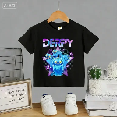 

Новая футболка K-Pop Demon Hunters 2026 с коротким рукавом для детей, с принтом аниме-персонажей, для мальчиков и девочек, летние повседневные топы, подарок на день рождения