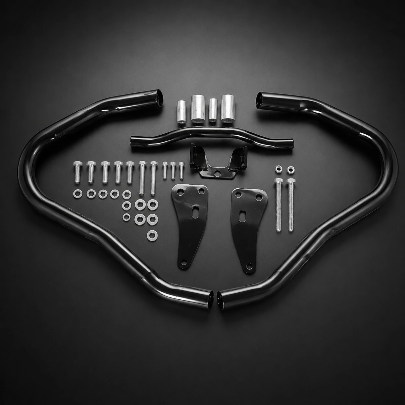 German Luxury Car R18 Engine Crash Bar Aftermarket Front Engine Bar Long-Lasting Slim for Touring Riders, Daily Commuting