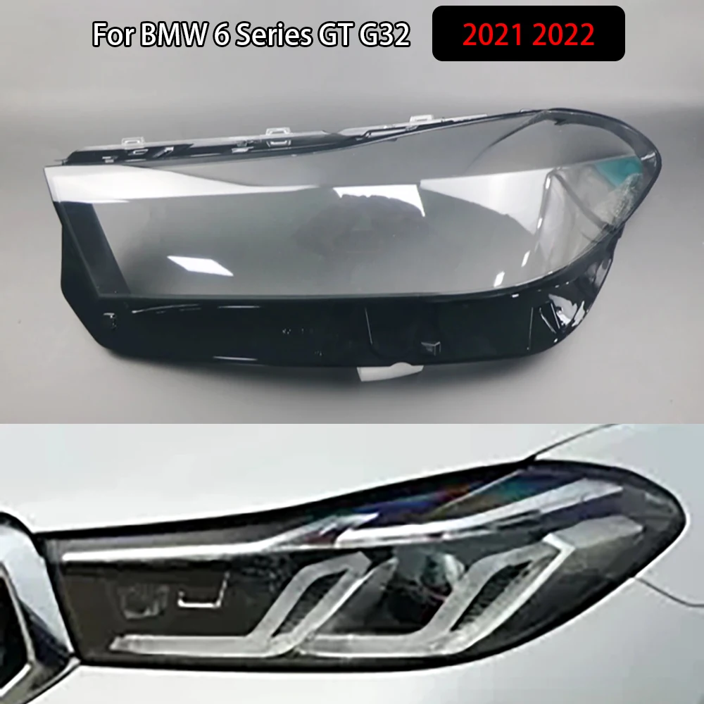 

For BMW 6 Series GT G32 2021 2022 Car Accessories Headlamps Transparent Lampshades Lamp Shell Headlights Lens Cover