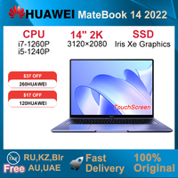 2022 HUAWEI MateBook 14 Laptop 14 Inch 2K Touch Screen Netbook i5-1240P/i7-1260P 16GB 512GB/1TB Iris Xe Graphics Notebook