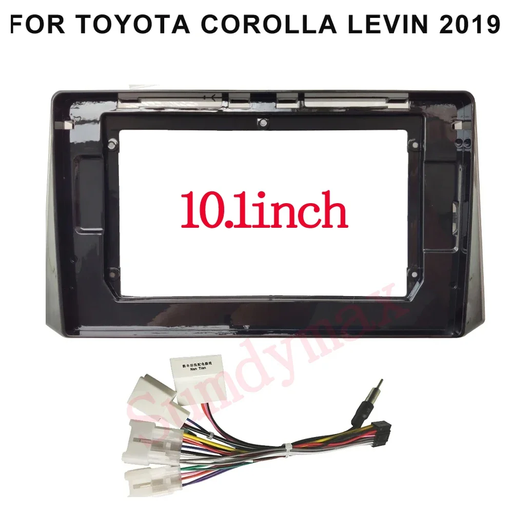 

10.1" Car Radio Fascia Frame for TOYOTA Corolla Levin 2019 Android GPS Panel Dash Frame Kit Mounting Frame Trim Bezel Fascias