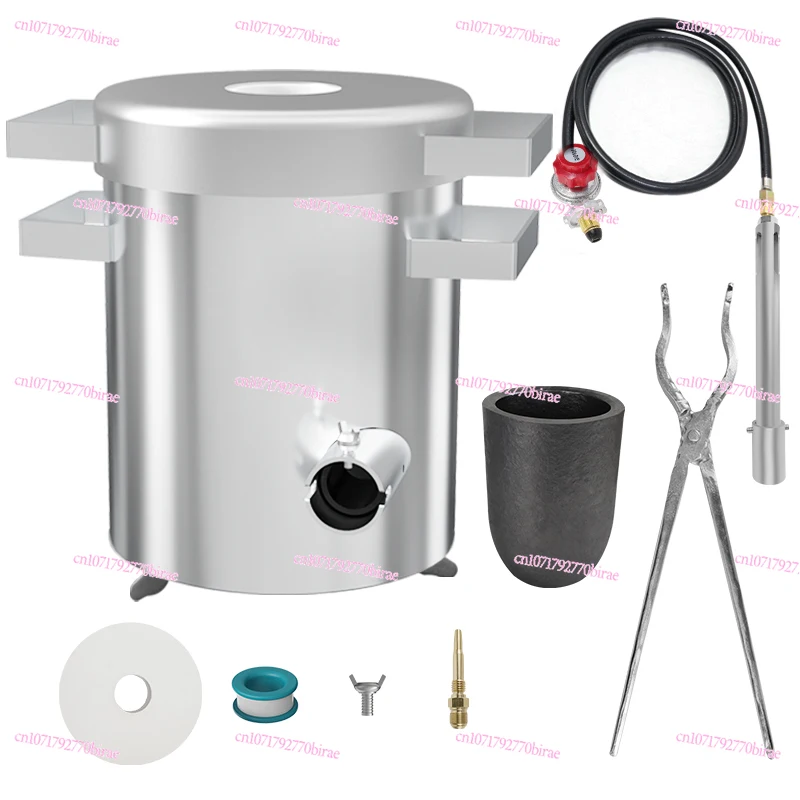 

6Kg Furnace Gold Furnace Small Connected To Gas Tank Stainless Steel Manufacturing 10 Minutes Molten Aluminum Rapid Melting