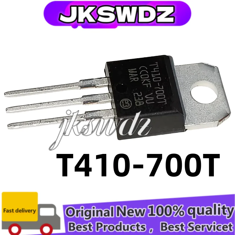

10PCS NEW T410-700T T410-700 410-700T 410-700 bidirectional thyristor 4A700V TO-220JSWDZ