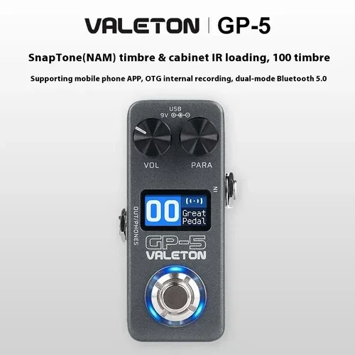 Imagen 2 del producto Valeton GP-5 guitarra eléctrica efecto integrado mezcla bajo dispositivo cargador admite carga gabinete de terceros archivos IR