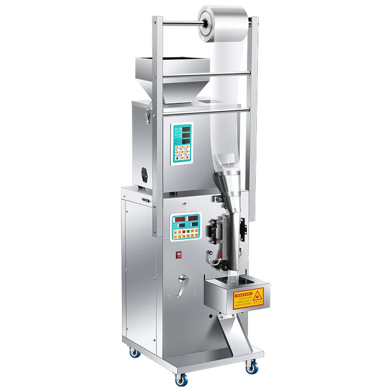 

Automatic granule packing machine, packaging machine, powder, tea, rice, hardware, cat, dog food, hardware weighing