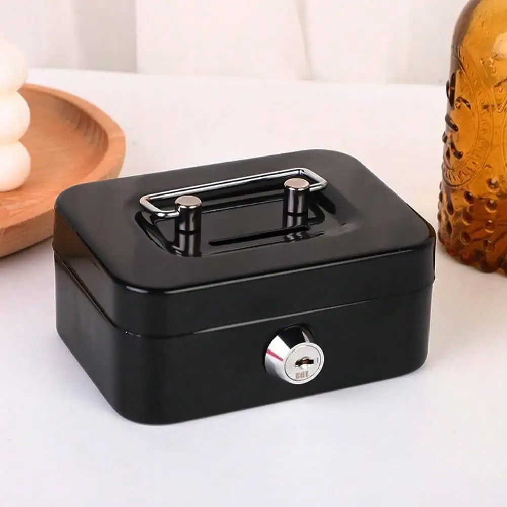 2026 Newest Upgraded Lockable Money Box Small - Piggy Bank - Coin Slot Mini Portable Coin Box. Easily Store Coins Without Opening The Box. The Lockable Cash Box Features A Personal Lock With Two Keys To Keep Your Valuables Secure. It's Ideal For Learning