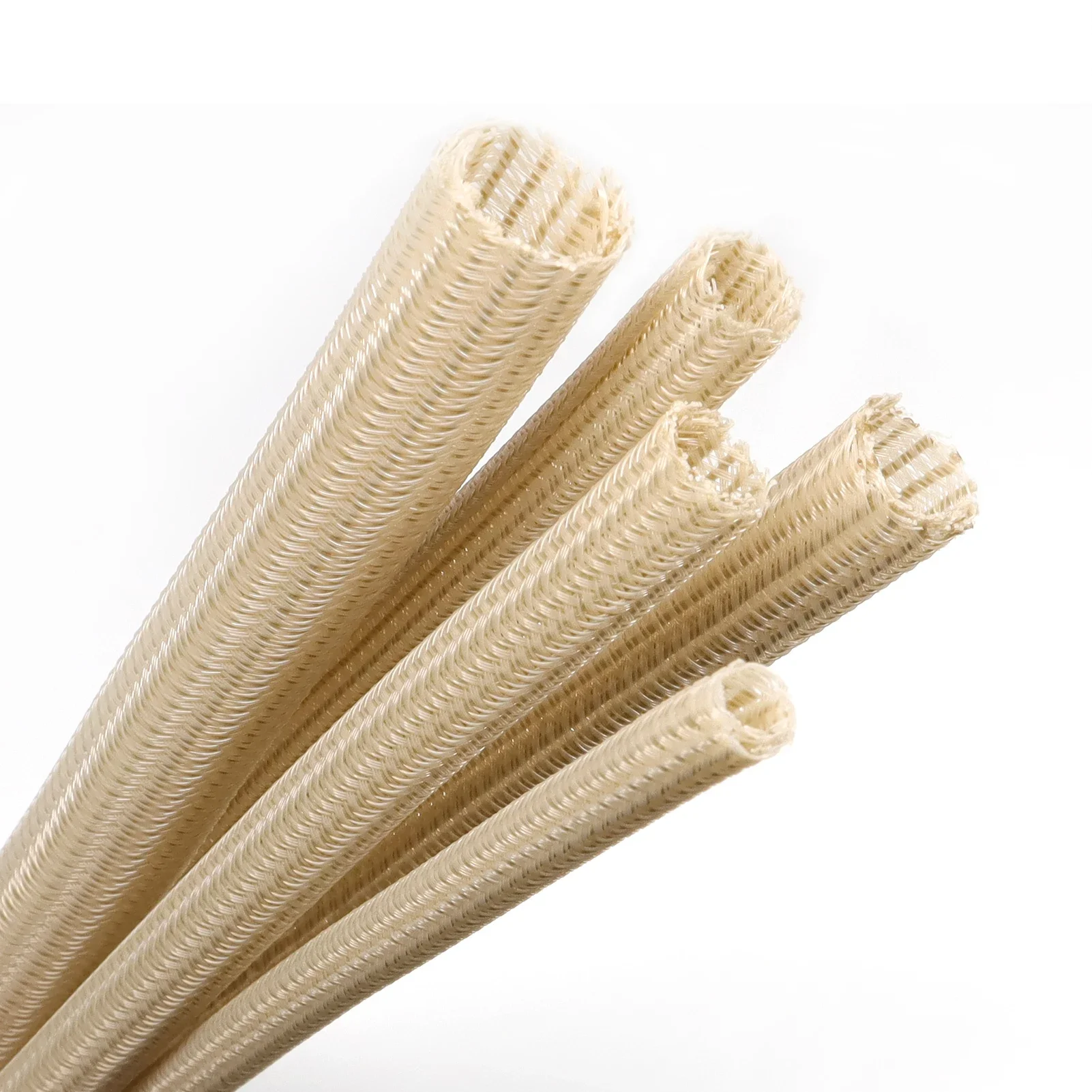 [Iretardante de llama] funda de Cable trenzada de cuerda automática de alto rendimiento funda de alambre PET estirable resistente al desgaste ajuste ID 3mm-50mm