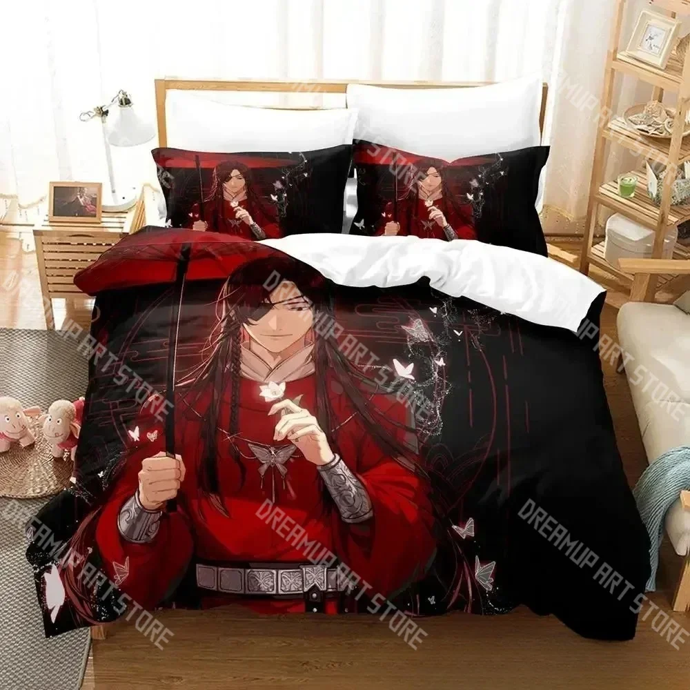 Fashion Heaven Official's Blessing Tian Guan Ci Fu Bedding Set Single Twin Full Queen King Size Bed Set Kids Bedroom Duvetcover