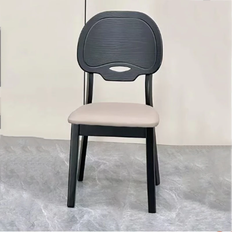 

Modern Rustic Dining Chair Wooden Upholstered Retro Accent Kitchen Dining Chair Loungefly Restaurant Eettafel Stoelen Funiture