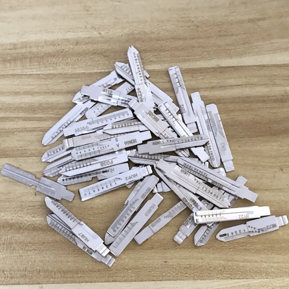 10PCS Engraved Line Key Scale Shearing Teeth Blank Car Key Blade MIT8 MIT11 NE72 NSN11 NSN14 TOY2 TOY38R TOY40 TOY48 TOY43