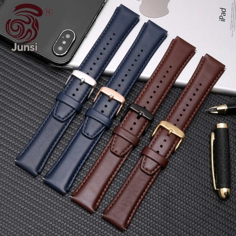 For Huawei Watch GT4 strap Calfskin sports watch New Cowhide fashionable 41mm leather replacement wristband accessories 18mm