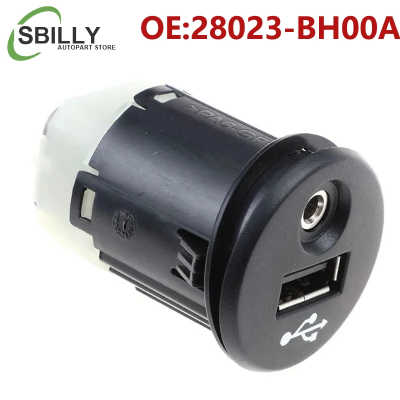 28023-BH00A 28023BH00A Porta de mídia USB AUX automática para Nissan Juke Qashqai XTrail Micra Note NV200 Porta USB AUX