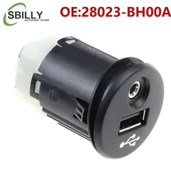 YAOPEI 28023-BH00A 28023 bh00a automatyczny Port multimedialny AUX USB dla Nissan Juke Qashqai XTrail Micra Note NV200 USB AUX Port
