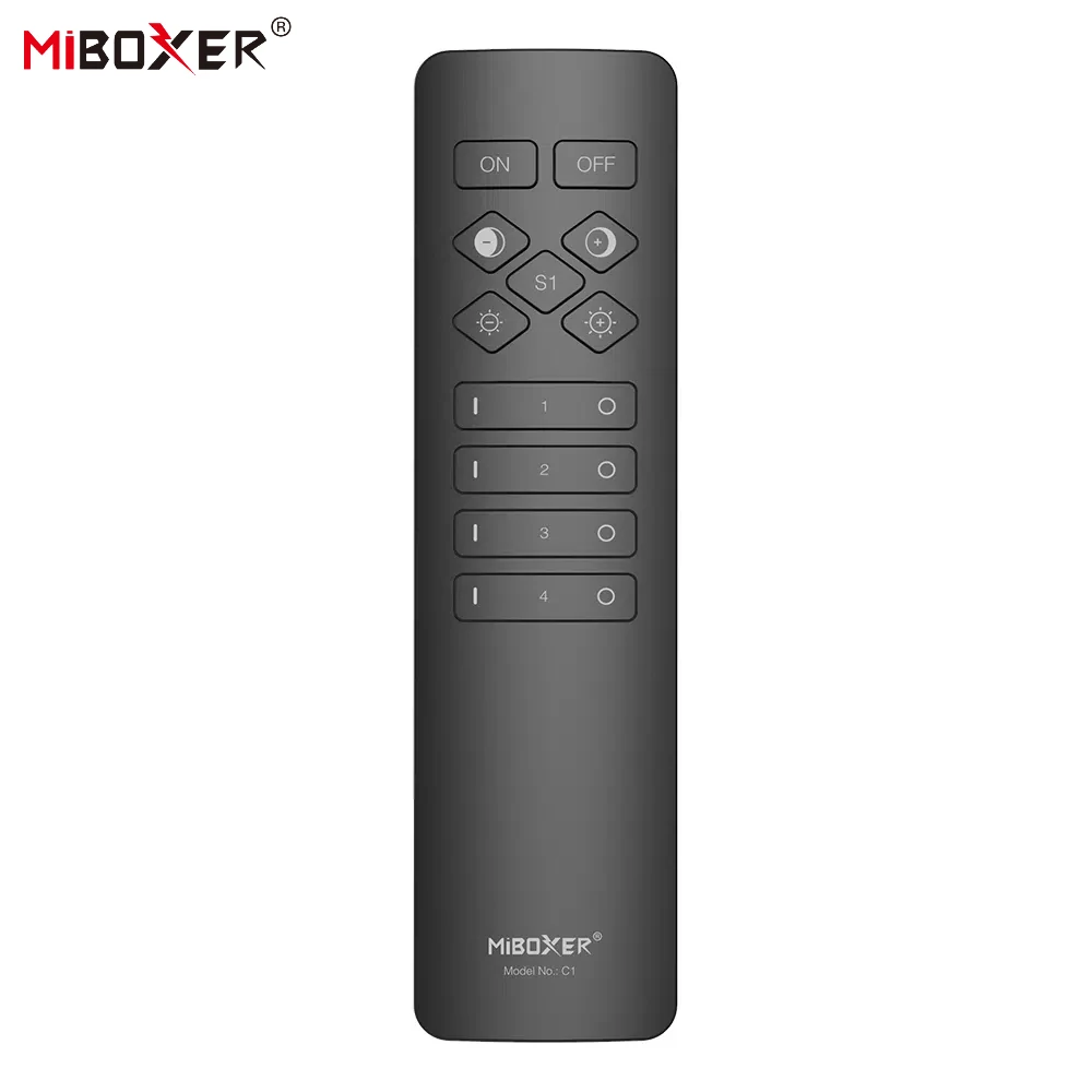 Miboxer C1  2.4GHz 4 Zone Color Temperature RF Remote Control Wireless Brightness Adjustable Lamp or light strip controller