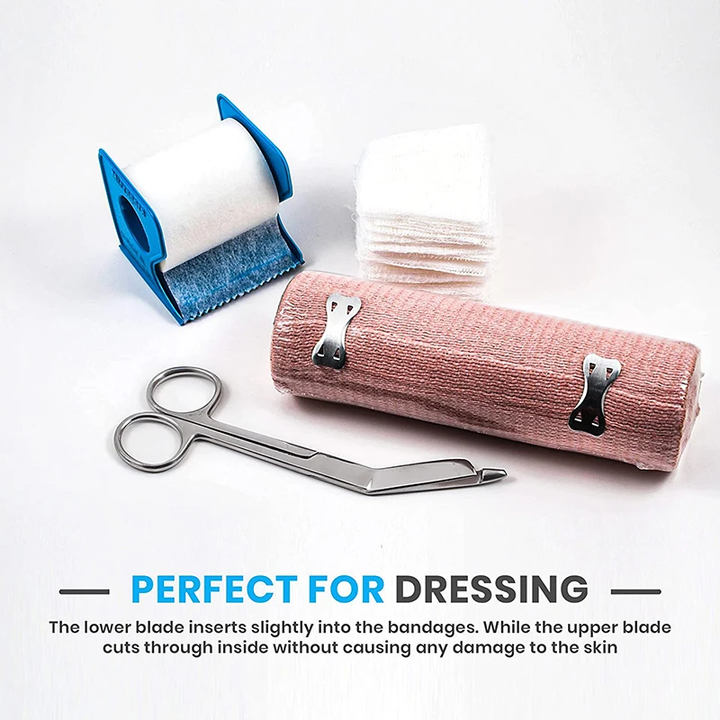 11/14CM Edelstahl Gaze Verband Schere Dressing Chirurgische Schere Haushalts Gips Schere Krankenschwester Schere – Detail 4