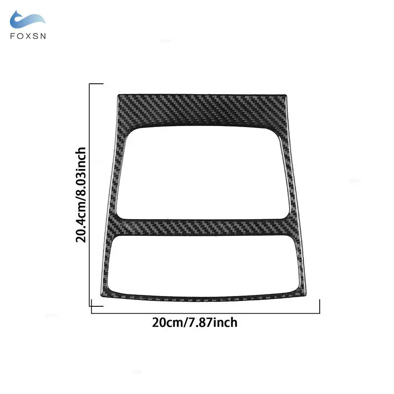 Car Rear Air Conditioning Vent Panel Frame Trim Carbon Fiber Accessories  For Audi A6 C7 A7 2012 2013 2014 2015 2016 2017 2018 - view 5