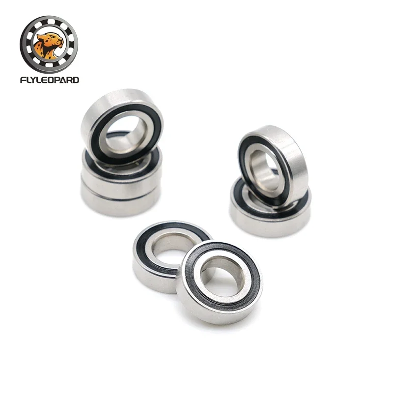 S687RS Bearing 7x14x5 mm (2PCS) ABEC-7 440C Roller Stainless Steel S687 RS S687 2RS Ball Bearings