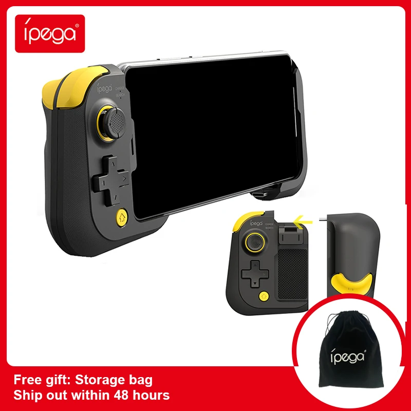 Ipega PG-9211 Mobile Phone Gamepad Detached Left & Right Handles Bluetooth Game Controller for iOS Android with Storage bag