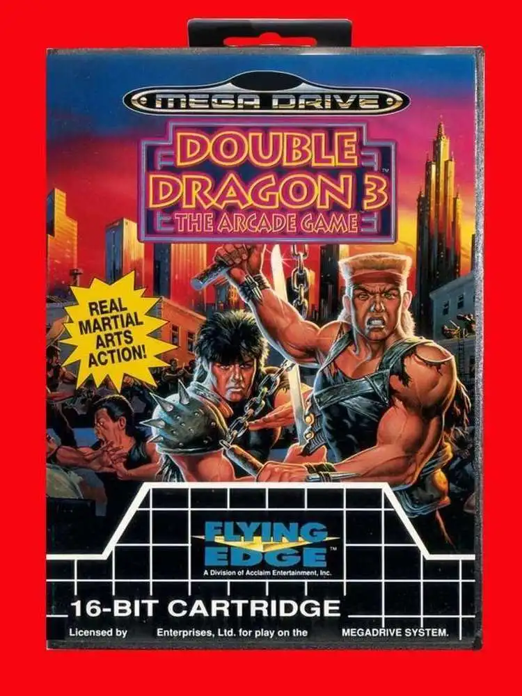 Kaseta z grą Double Dragon 3 16Bit MD z pudełkiem EUR dla systemów Sega Megadrive Genesis — zdjęcie produktu 4