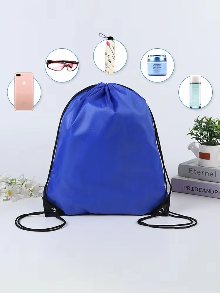 Wasserdichte, faltbare Sporttasche mit Bündeltasche, Kordelzug, Fitness-Rucksack, zum Einkaufen, Wandern, Camping, Schwimmen, für Männer und Frauen, Sporttaschen, Unisex – Detail 5