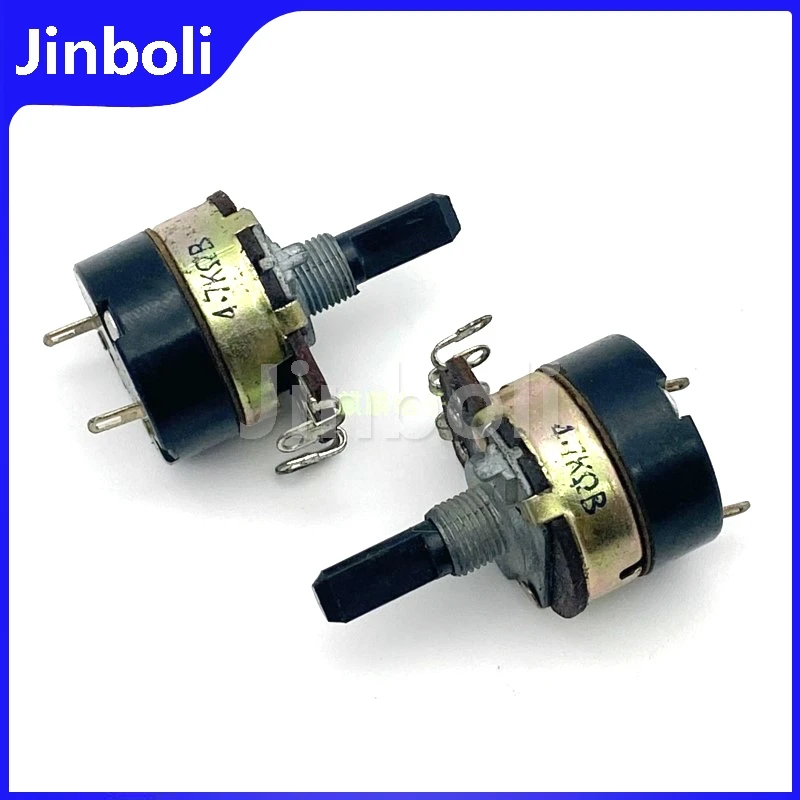 3PCS WH138 Type Single Rotary Switch Potentiometer B4.7K Tuning Speed Regulation Desk Lamp Dimmer Switch D Shaft 20mm