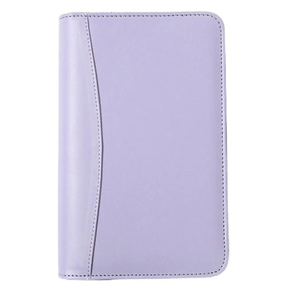 Zipper  Practical Business Meeting A6 Coil Schedule Notebook Faux Leather Cover A6 Notebook Large Capacity   Household Supplies