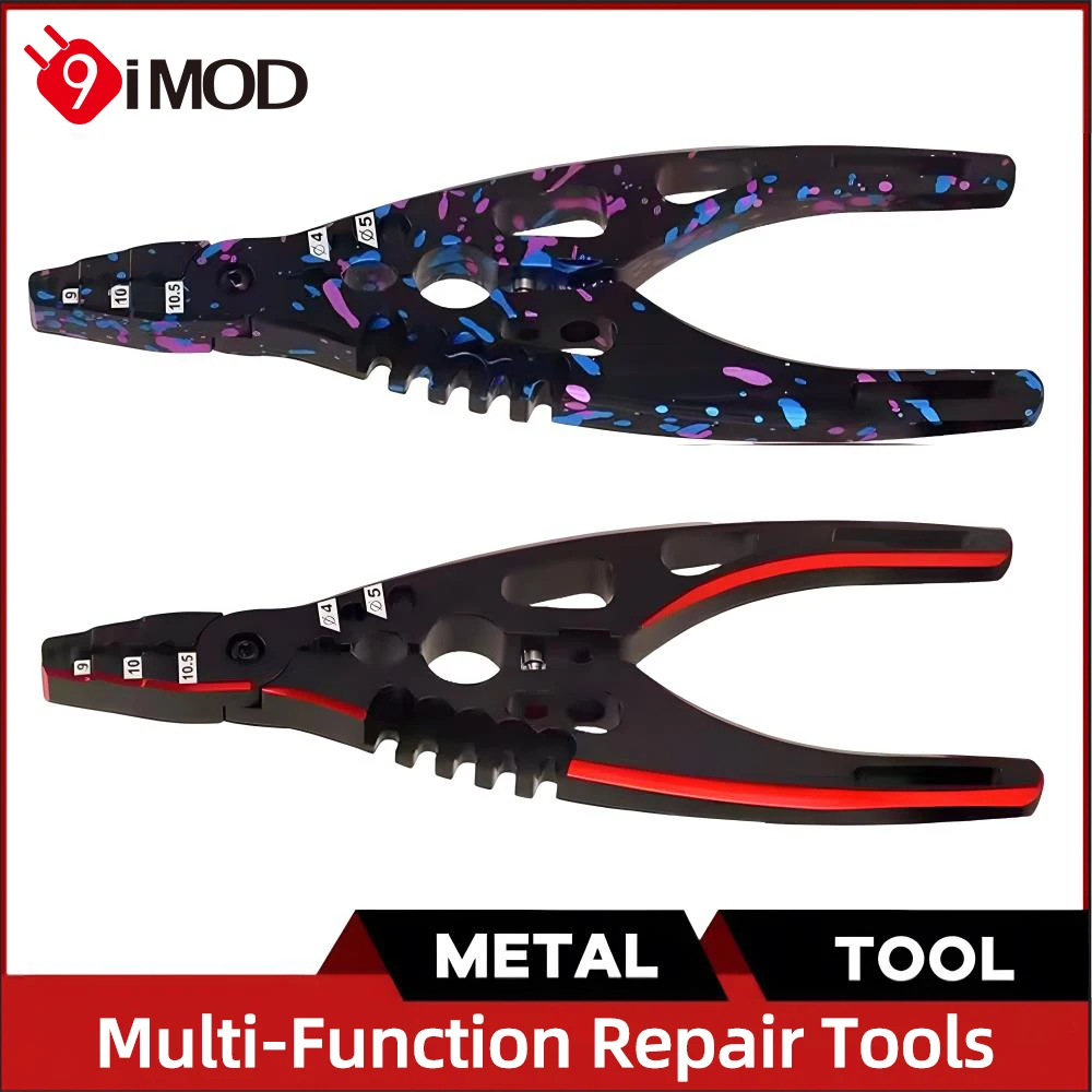 Szczypce do amortyzatorów 9IMOD, wielofunkcyjne narzędzie naprawcze, profesjonalne metalowe szczypce do amortyzatorów, klips z głowicą kulową do samochodów RC 1/8 1/10