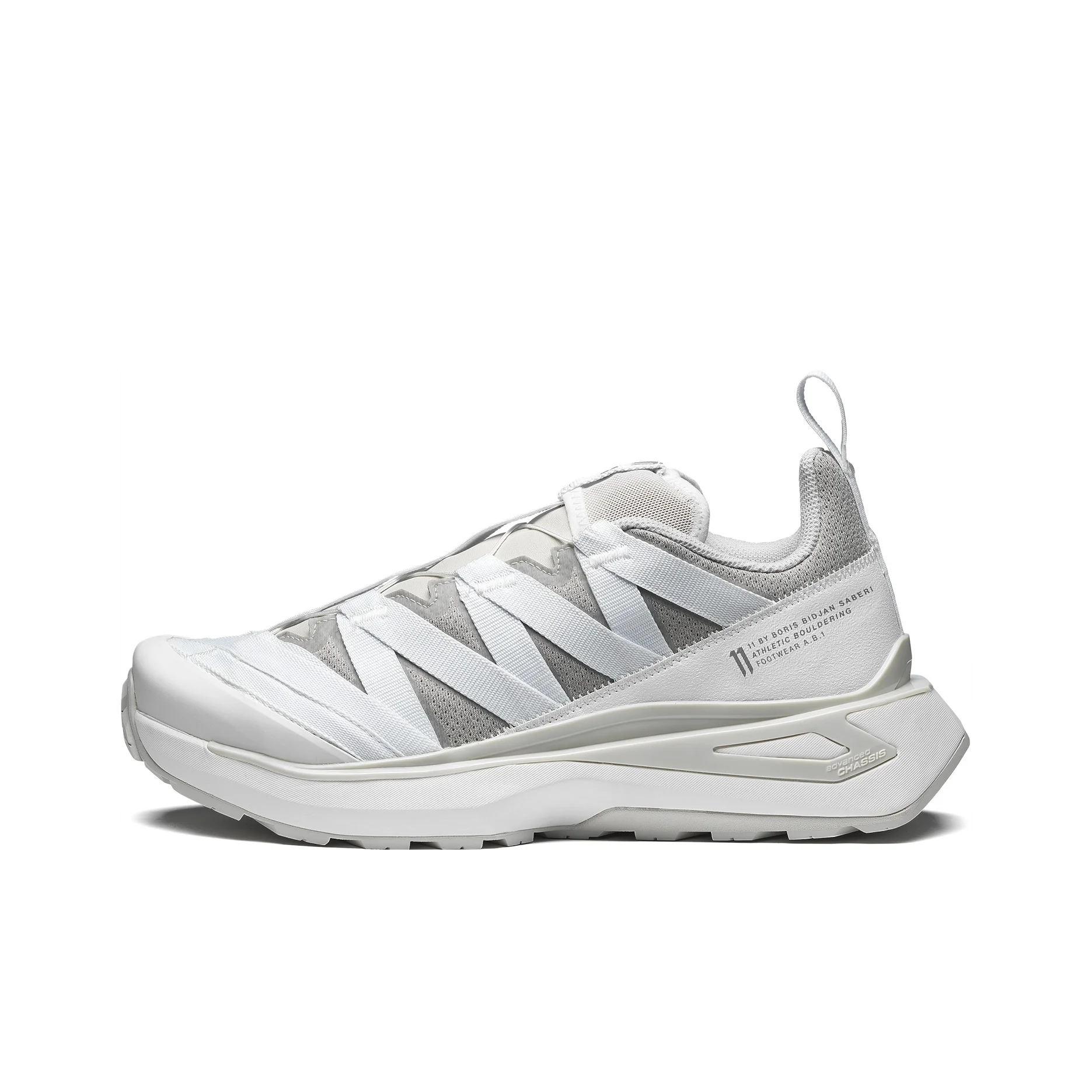 SALOMON x 11 By BBS 11S Fabric Low top Training Sprint Physical Fitness Test & Exam Running Shoes Unisex White L47392500