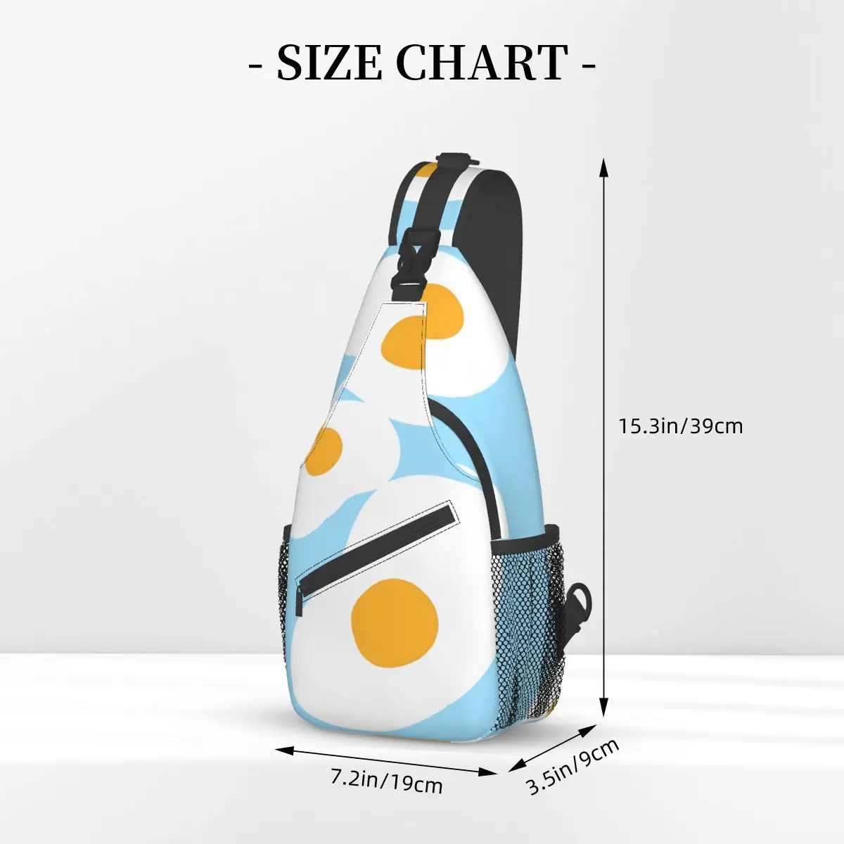 Crossbody Bag Sports Simple Abstract Cute Doodle Sunny Egg Fried Chest Bag Unisex Women Man Fashion Shoulder Backpacks Travel