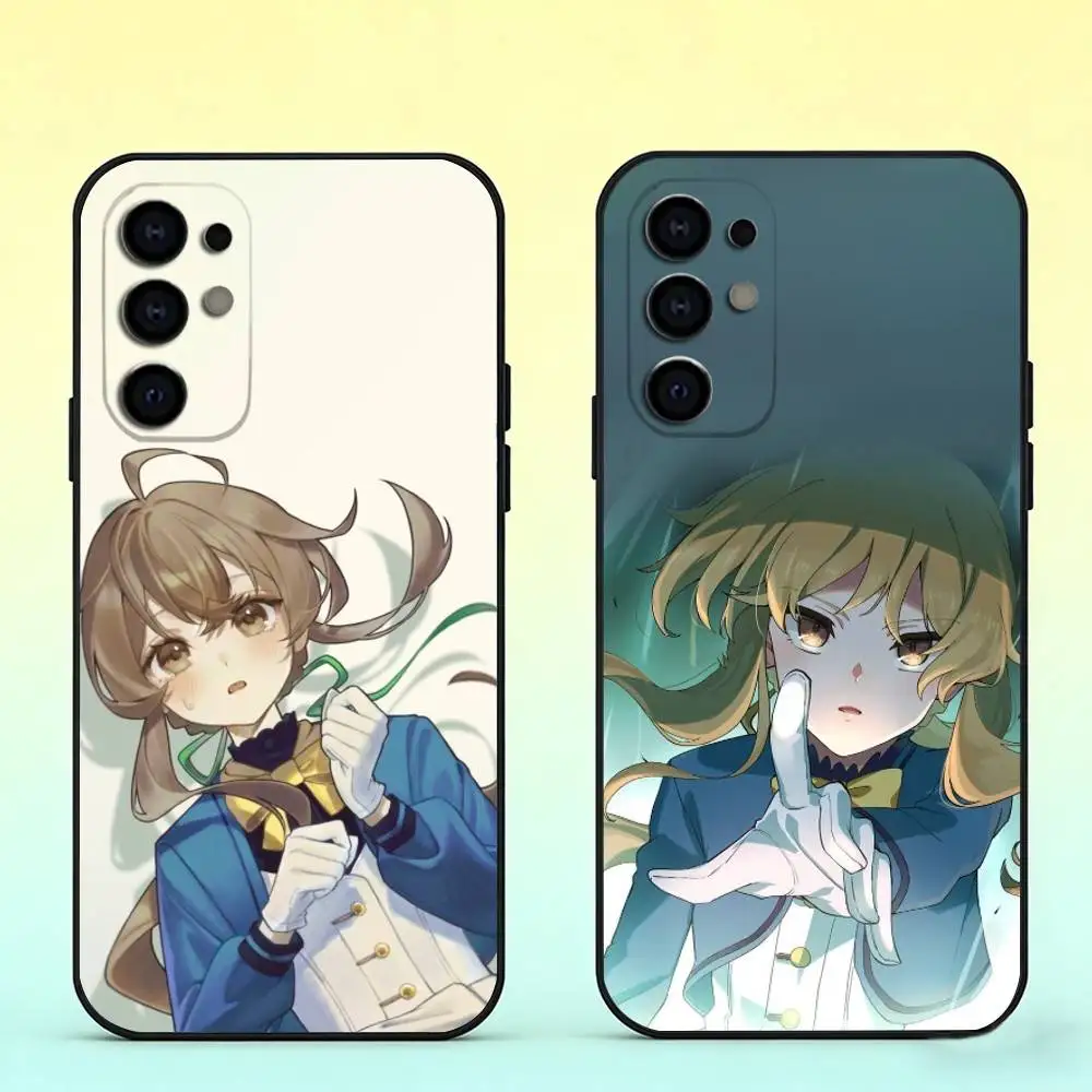S-Silent Anime W-Witch Phone Case Black Silicone Soft For Samsung S25,S24,S21,S22,S23,S30,Ultra,S20,Plus,Fe,Lite