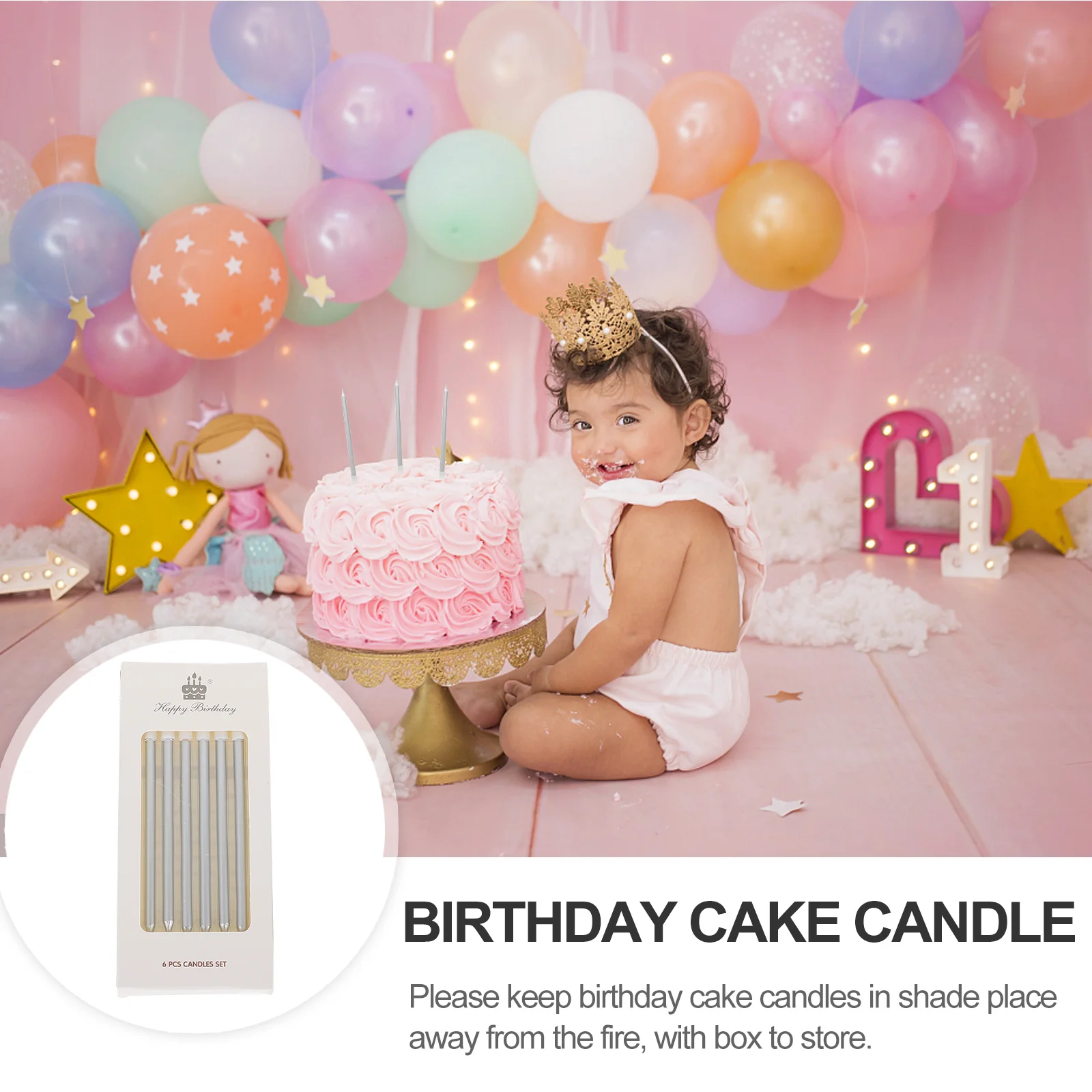 36 Pcs Birthday Candles Wedding Cake Long Thin Color Trick Party Celebration Child