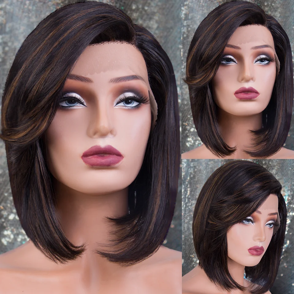 Human Hair Wigs Brazilian Straight Bob Wigs For Women Transparent Frontal Wig On Sale Cheap Pre Plucked Lace Wigs Natural Hair