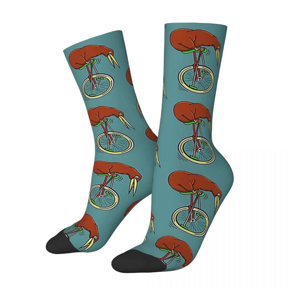 

Kiwi Riding A Unicycle Socks Harajuku High Quality Stockings All Season Long Socks Accessories for Unisex Birthday Present