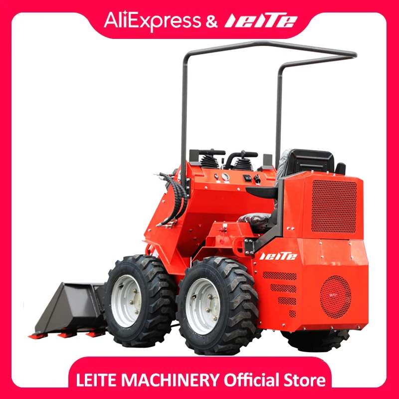 customized Manufacturer cheap mini skid steer loader for sale Skid Steer Loaders With Bucket mini skid steer track loader 500kg