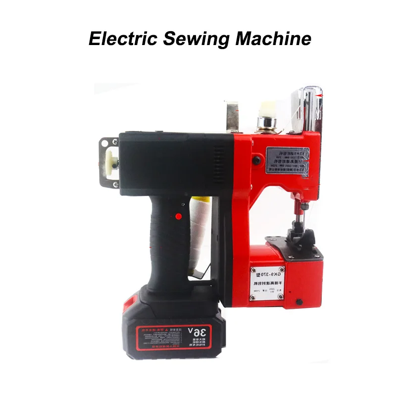 Automatic Bag Sewing Machine Charging Lithium Battery Refueling Electric Packer Portable Packaging Textile Industry Woven Bag