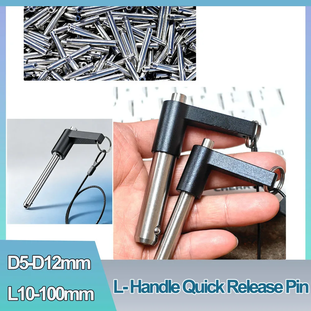 L Handle Quick Release Pin Metric Ball Lock Aluminum Safety Quick Disconnect Pin For Line Array Speaker