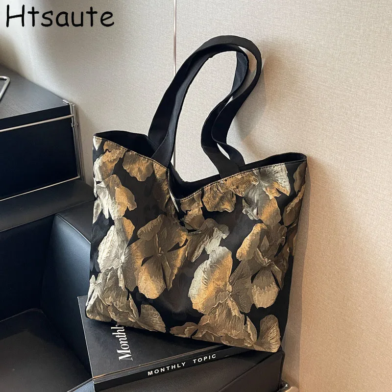 

Casual Flower Printed Tote For Women's Handbag commuting Large Capacity Handbags Large Capacity Designer Luxury Shopping Bags