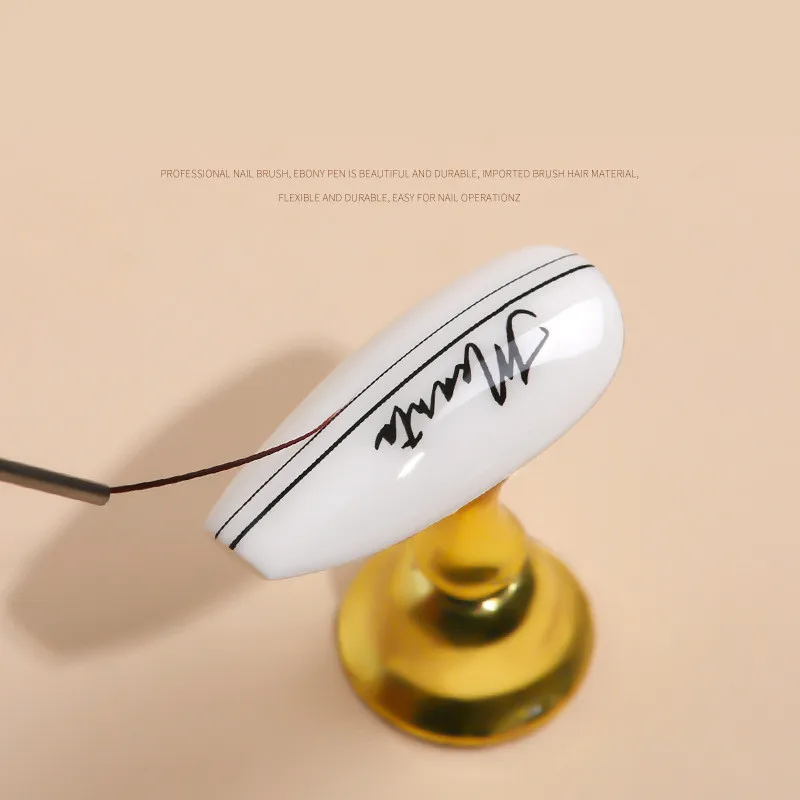 1/5PCS Sandelholz Griff Kunst Liner DIY Malerei Pinsel Zeichnung Linien Streifen Blume Malerei Stift UV Gel Pinsel