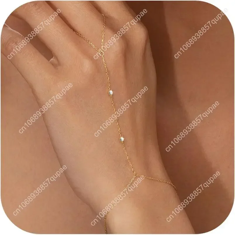 Gold Bracelets for Women Trendy,14K Real Gold Plated Dainty Stackable Paperclip Cuban Link Chain Bracelets, Gold Cuff Bracelets