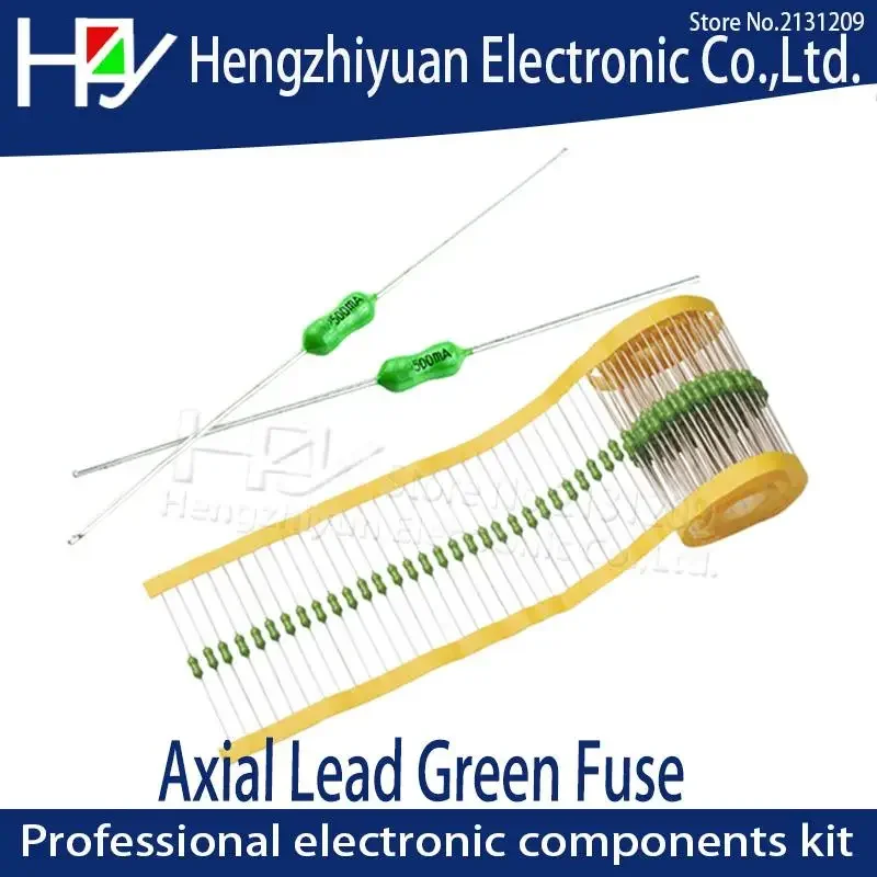 Axial Lead Green Fuse 125/250V 0251 1/8A 1/4A 62mA 125mA 250mA 1A 2A 3A 3.15A 4A 5A 7A 8A 10A 15A Fast Blow PICO Resistance Fuse