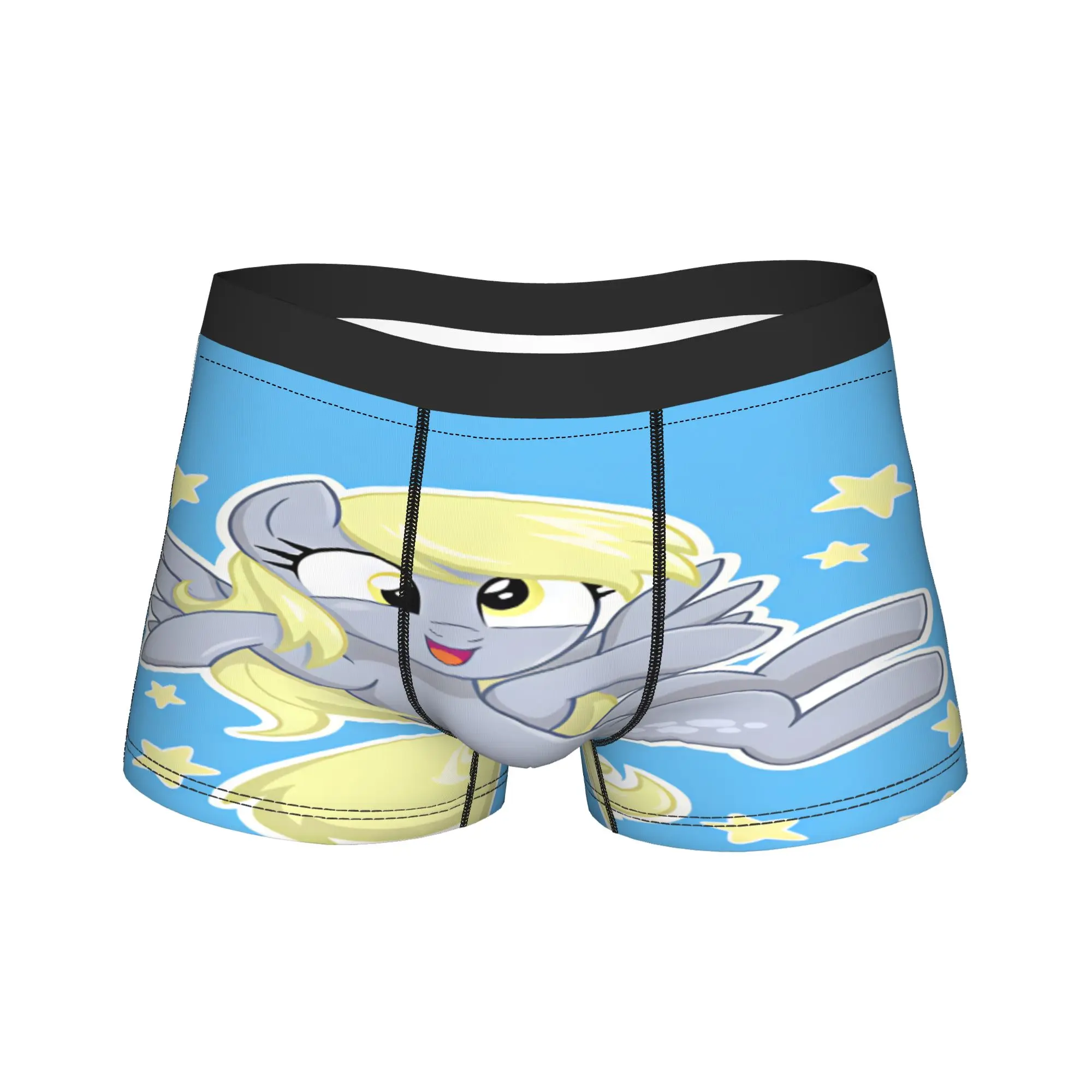 Derpy Muffins Hooves Trunk  Pouch Underwear Hot Sale Custom DIY Shorts Briefs Breathable Males Underpants Big Size 2XL
