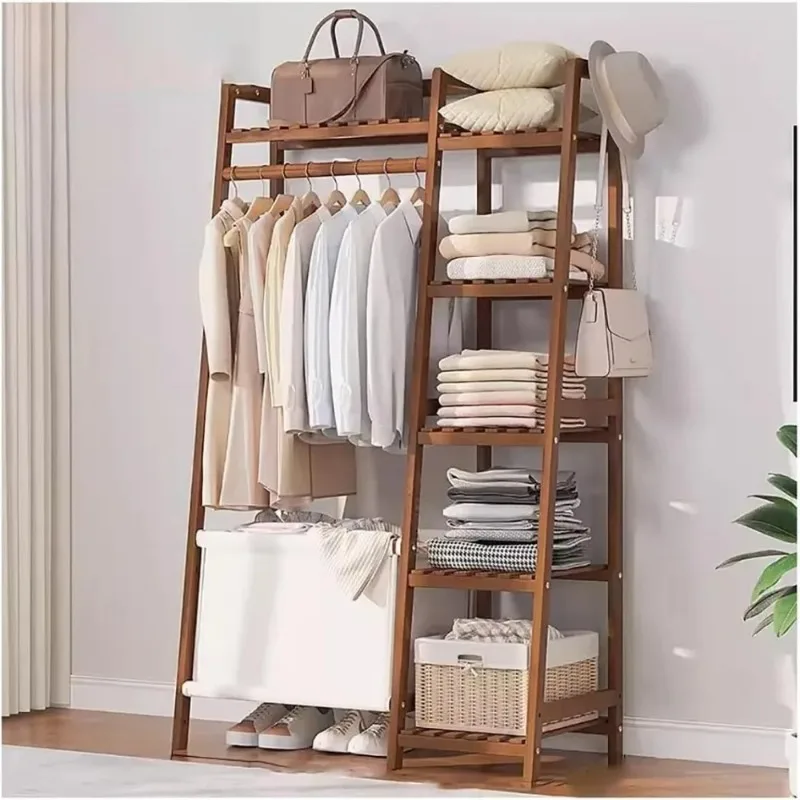 Upgraded Luxury Hanger Movable Coat Hanger Multifunctional Storage Rack, Can Be Assembled Into Floor-standing Wardrobe Bedroom