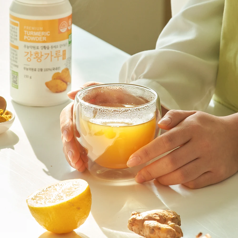 مارو العضوي [استخدام الكركم المعتمد الخالي من المبيدات] مسحوق الكركم المحلي 150 جرام