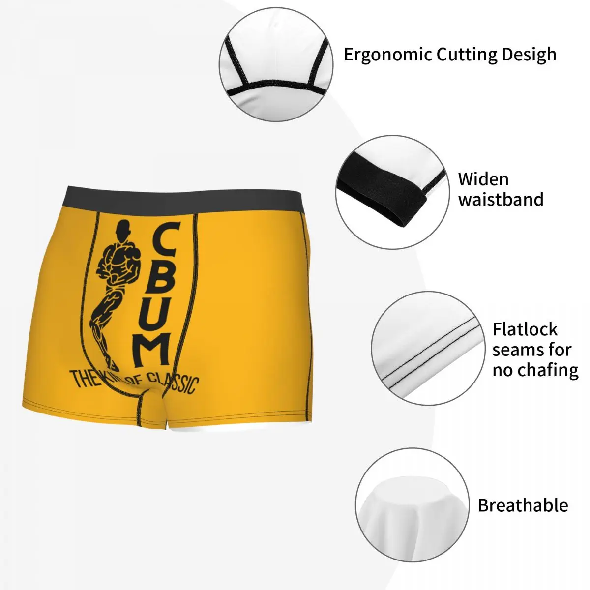 Boxer de Musculation Confortable pour Homme, Sous-Vêtement Cool