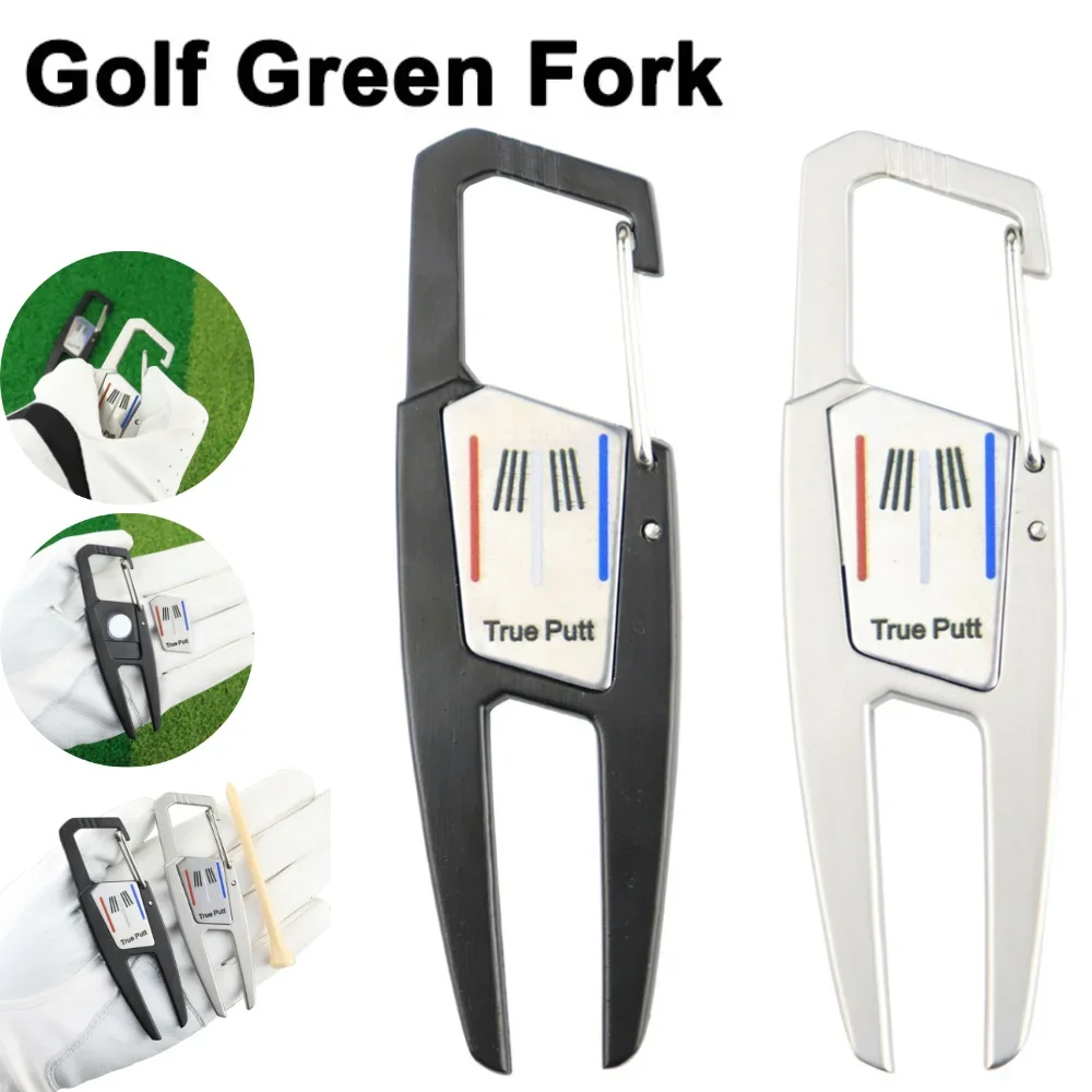 Golf Green Fork Training Aid Outdoor Golf Divot Repair Tool Zinc Alloy Golf Pitchforks Golf Divot Repair Tool Golf Sports Access