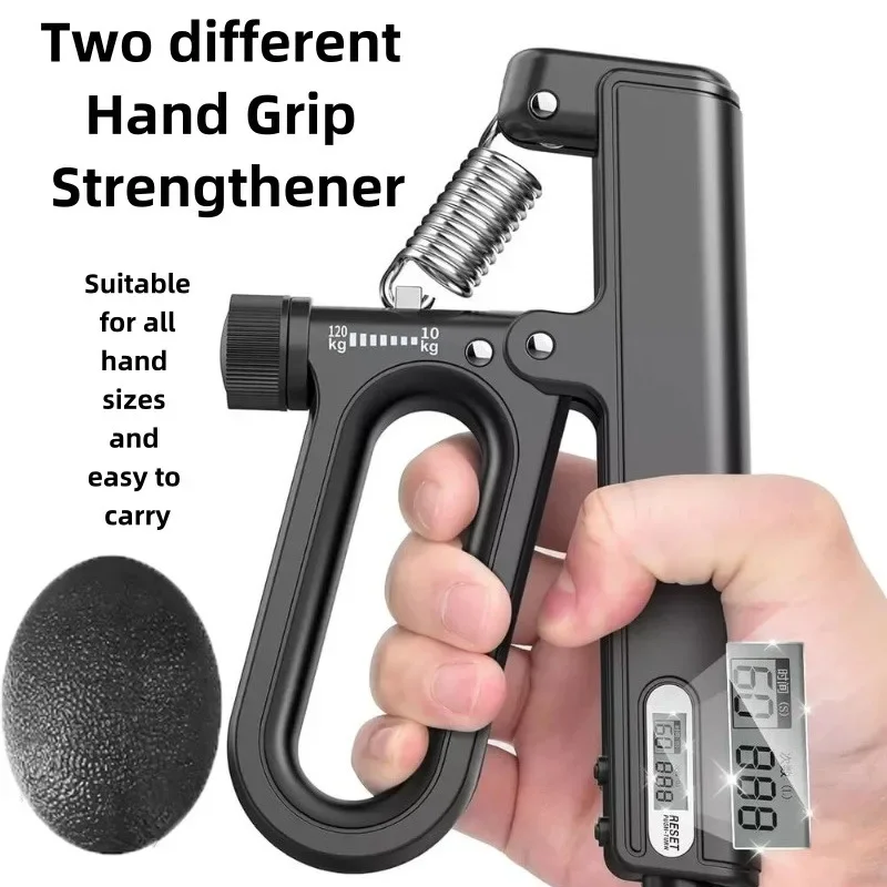 Portable Hand Grip Strengthener 2-piece Set Home Gym Accessories Equipment Finger Wrist Rehabilitation Training Arm Exercise