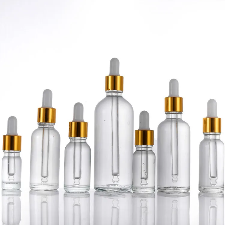 14PCS 15/30/50/100ml Glass Eye Dropper Bottles with Funnels Labels Amber Tincture Leakproof Essential Oils Pipette Aromatherapy