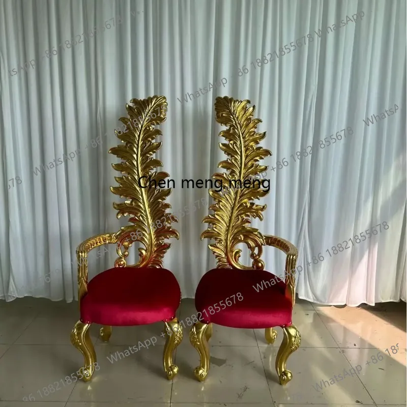Wholesale Wedding Event Throne Royal Chairs High Quality Wedding High Back king Wedding Chair Bride and Groom Fancy Chairs