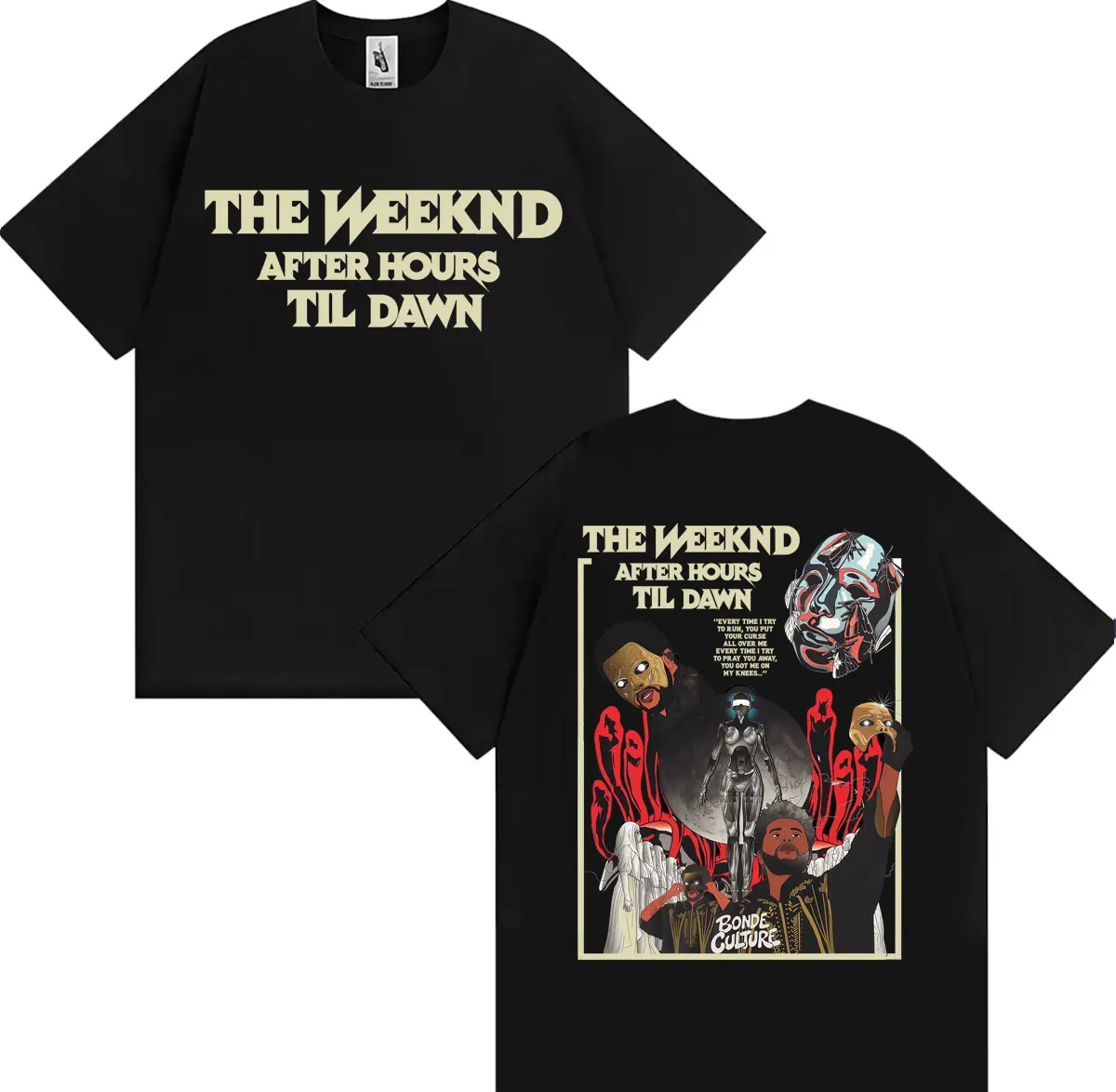 The Weeknd After Hours Til Dawn World Tour T-shirt Men Women Harajuku Hip Hop Classic T Shirts Summer Casual O-Neck T Shirt